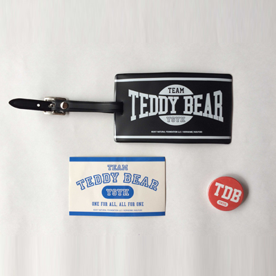 YSYK - TEAM TEDDY BEAR PASS CASE、ステッカー、缶バッヂ3点セット