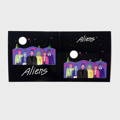 Aliens Sticker Illustration by Robin Eisenberg